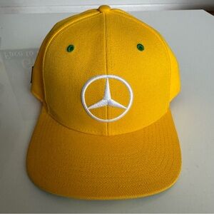 Mercedes Benz Hat Cap Snapback AMG Petronas F1 Lewis Hamilton Brazil Yellow